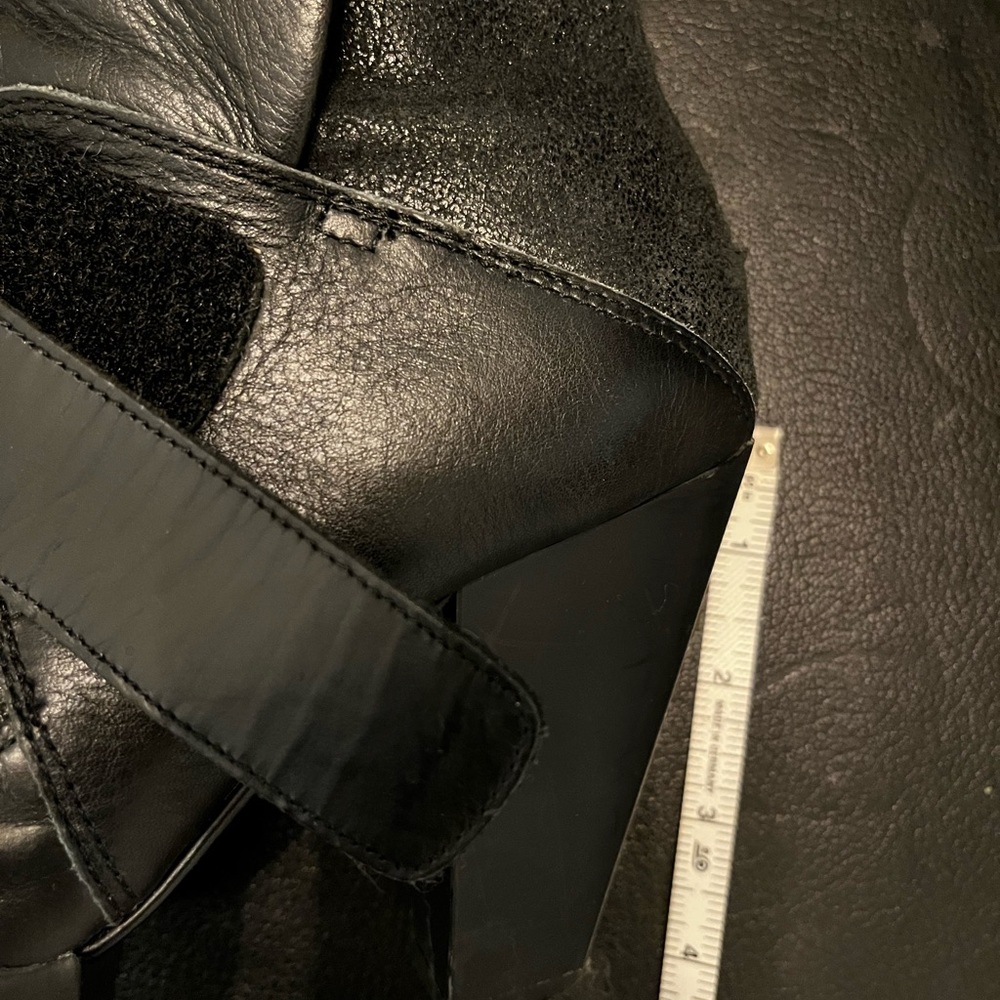 Adidas slvr leather booties with zipper - Picture 4 of 6